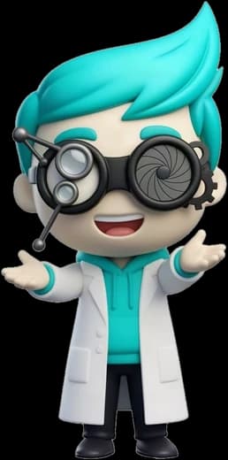 Dexter, the Chemistry Coach tutor, presenting the tools around him